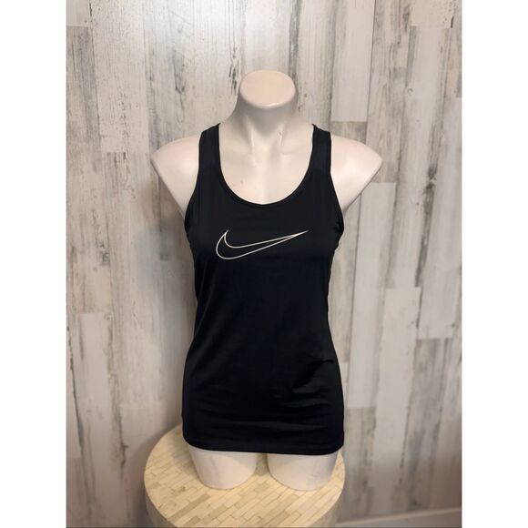 Nike Dri-Fit Black Racerback Athletic Tank Top – Women’s Medium | Running Workou - Picture 2 of 7